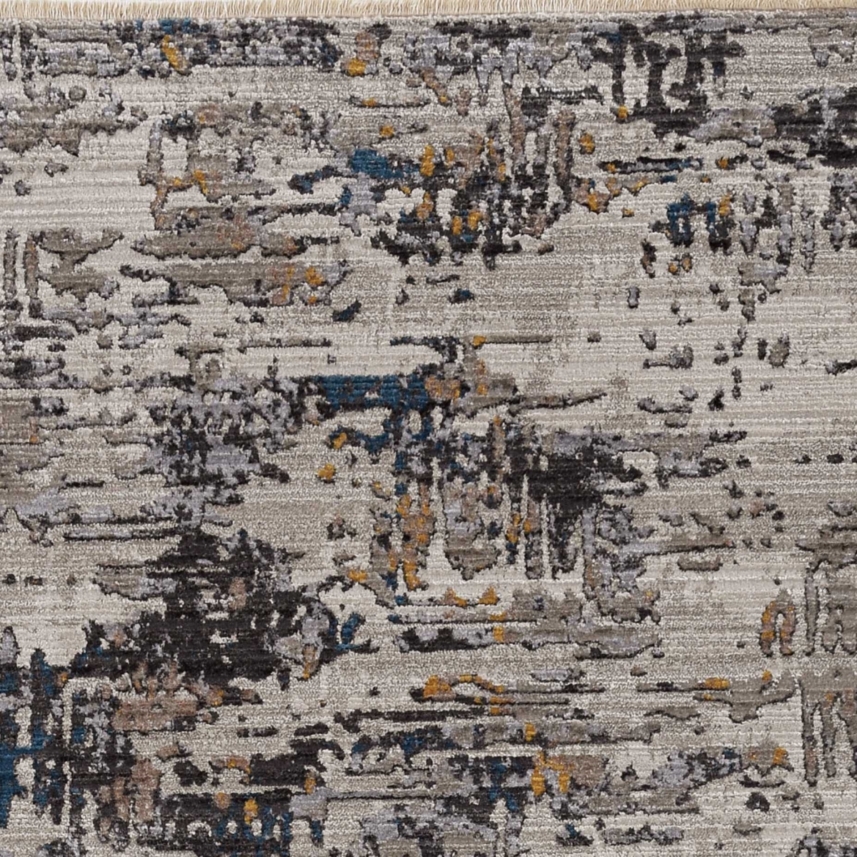 47 x 65 in. Grey Polyester Rug
