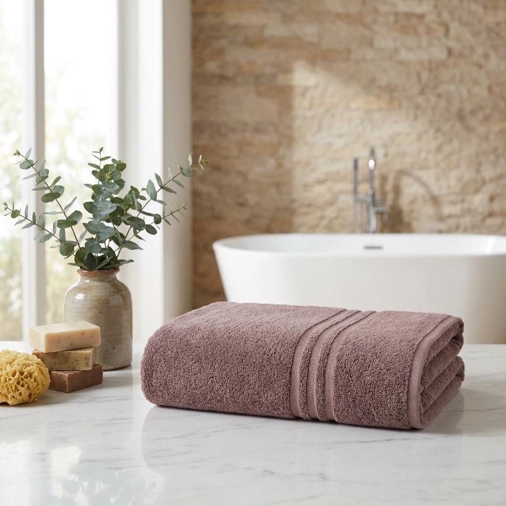 756003 Light Brown Turkish Cotton 35 x 66 in. Bath Sheet