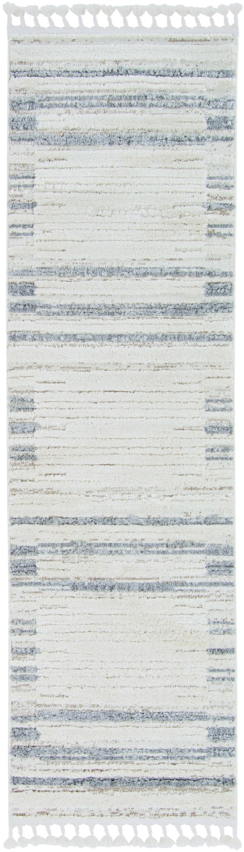 105 x 156 in. Polyester Rug, Ivory Grey