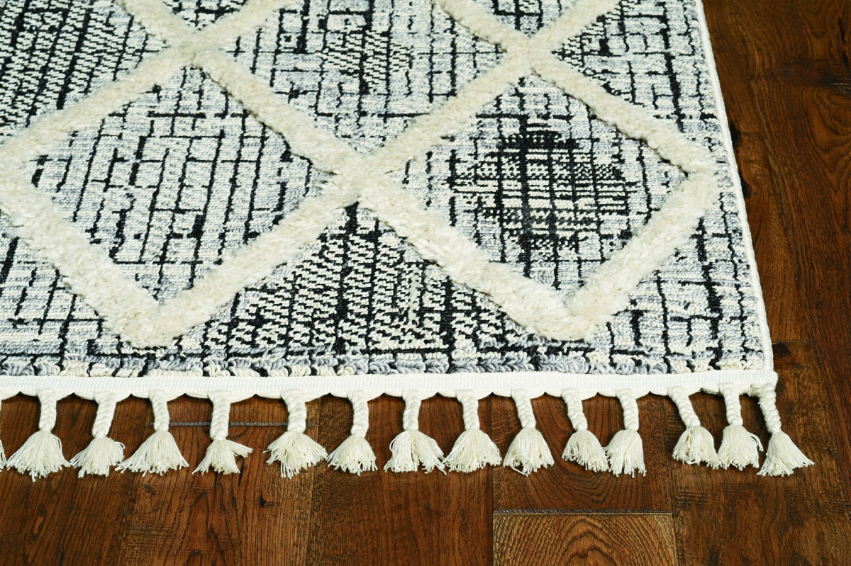 144 x 180 in. Charcoal Polyester Rug