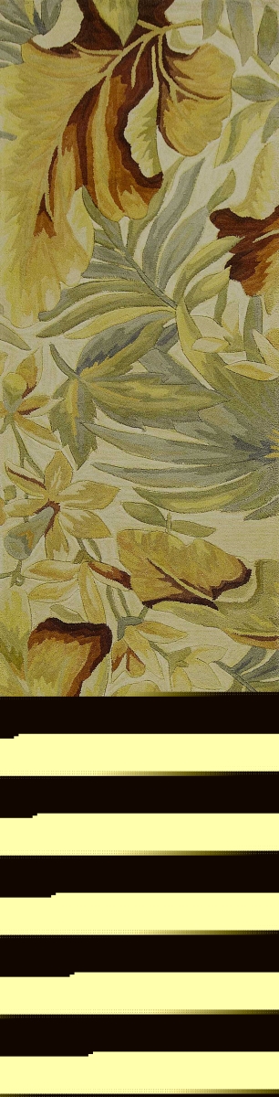 375483 90 x 90 in. Wool Ivory Rug