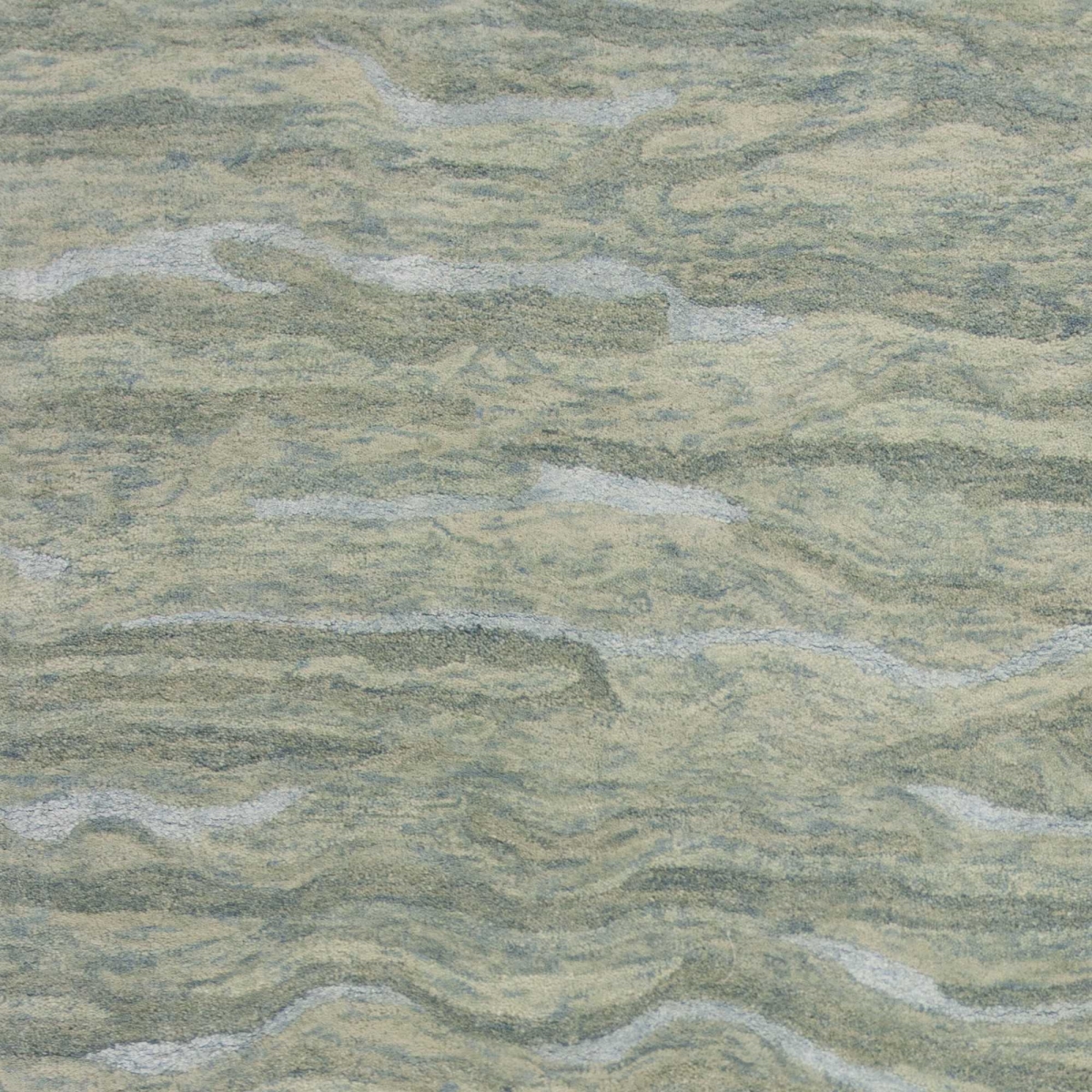 90 x 114 in. Seafoam Wool or Viscose Rug