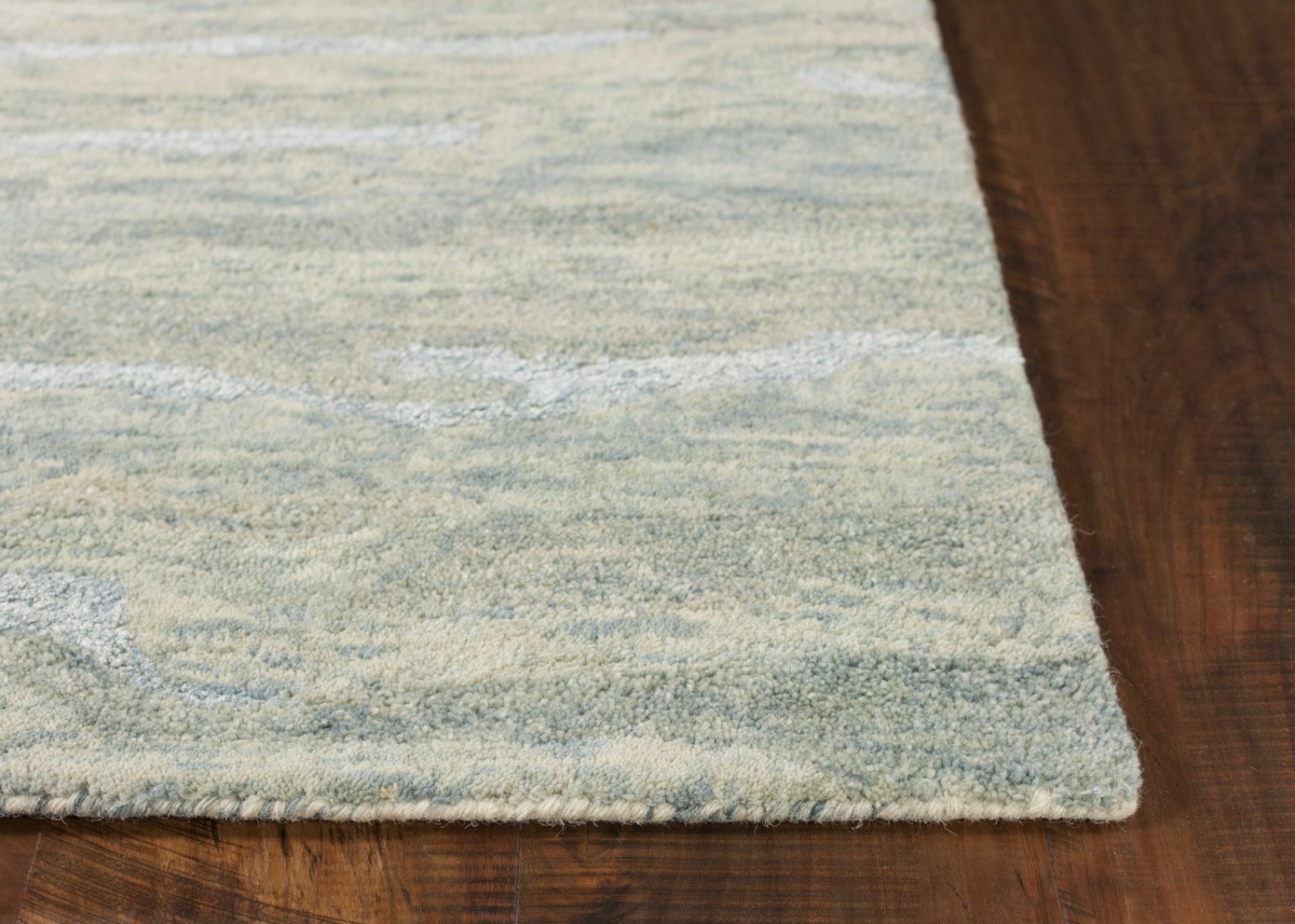 39 x 63 in. Seafoam Wool or Viscose Rug