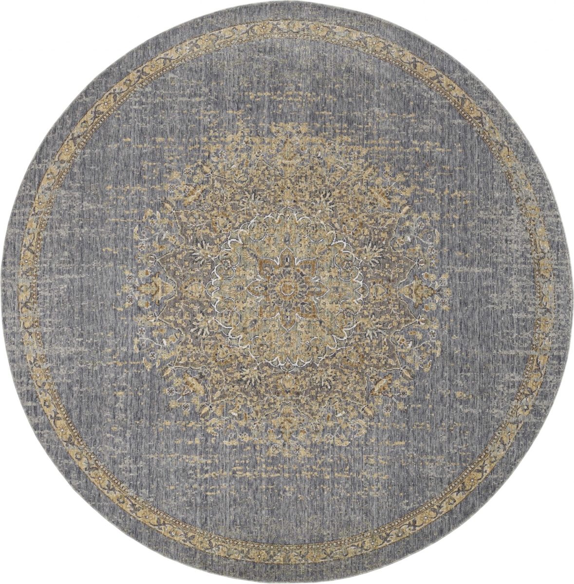 39 x 63 in. Slate Grey Wool Rug