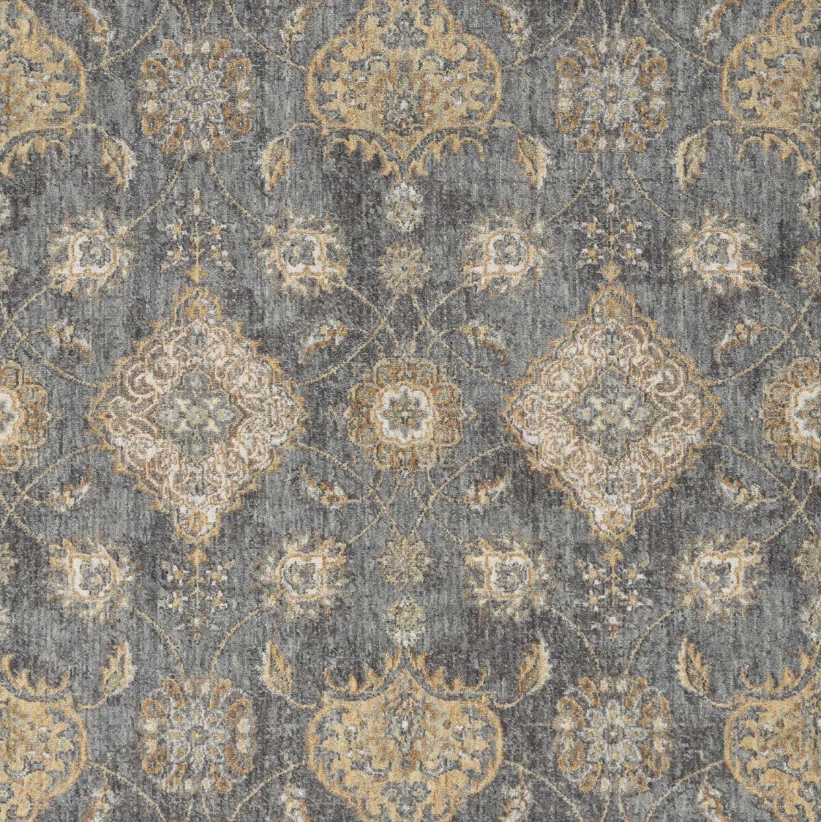 27 x 90 in. Slate Grey Wool Rug
