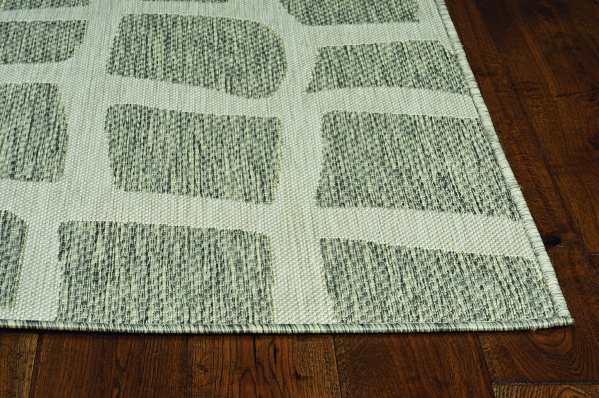 47 x 31 in. Ivory or Grey Polypropylene Rug