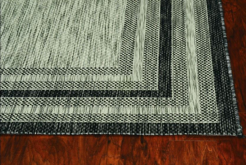 47 x 31 in. Polypropylene Area Rug, Grey