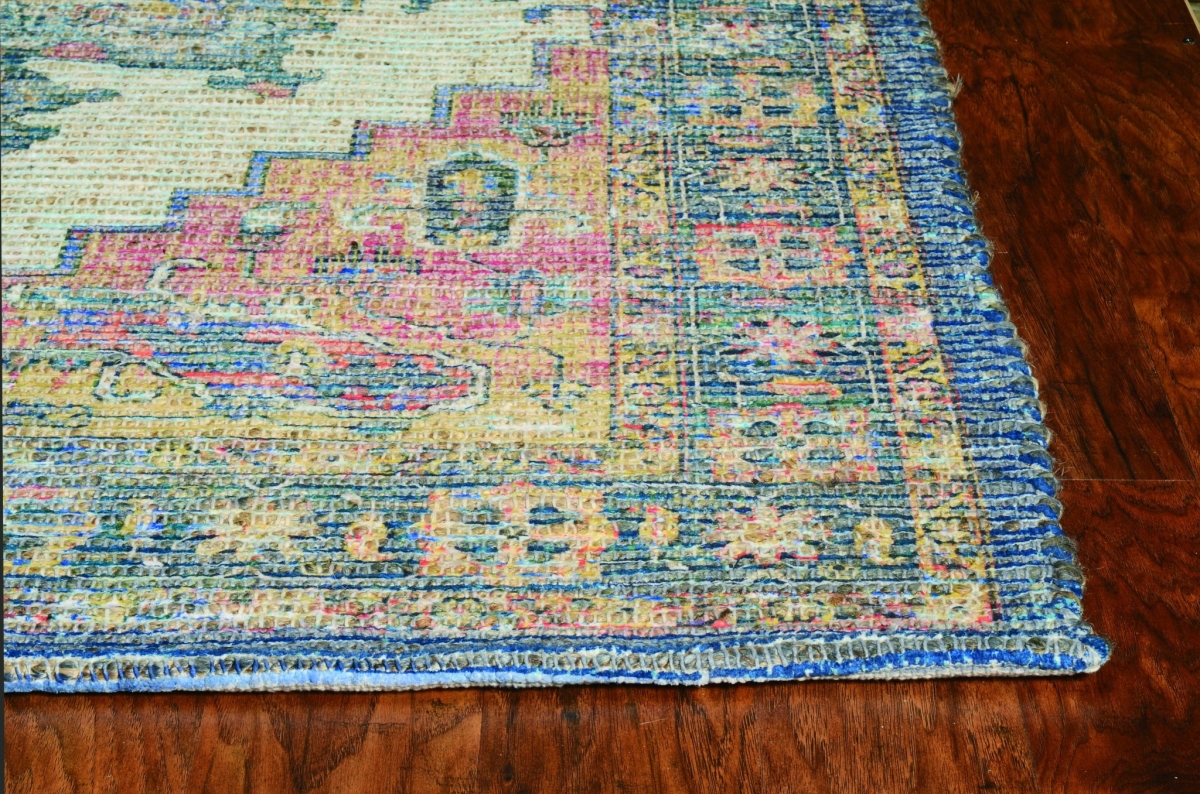 27 x 45 in. Multicolor Jute & Polyester Rug