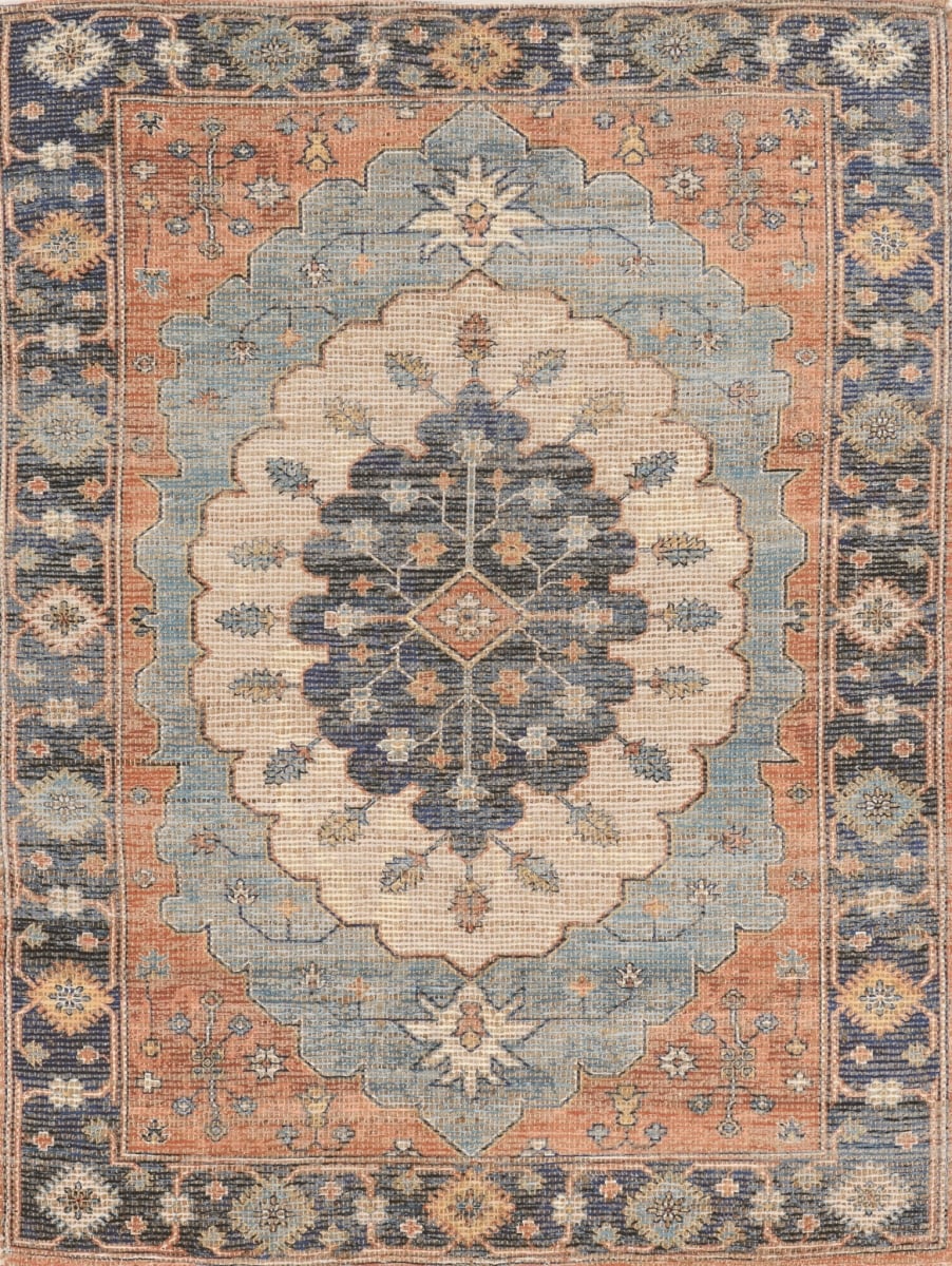 3 ft. 3 in. x 5 ft. 3 in. Blue Jute or Polyester Rug