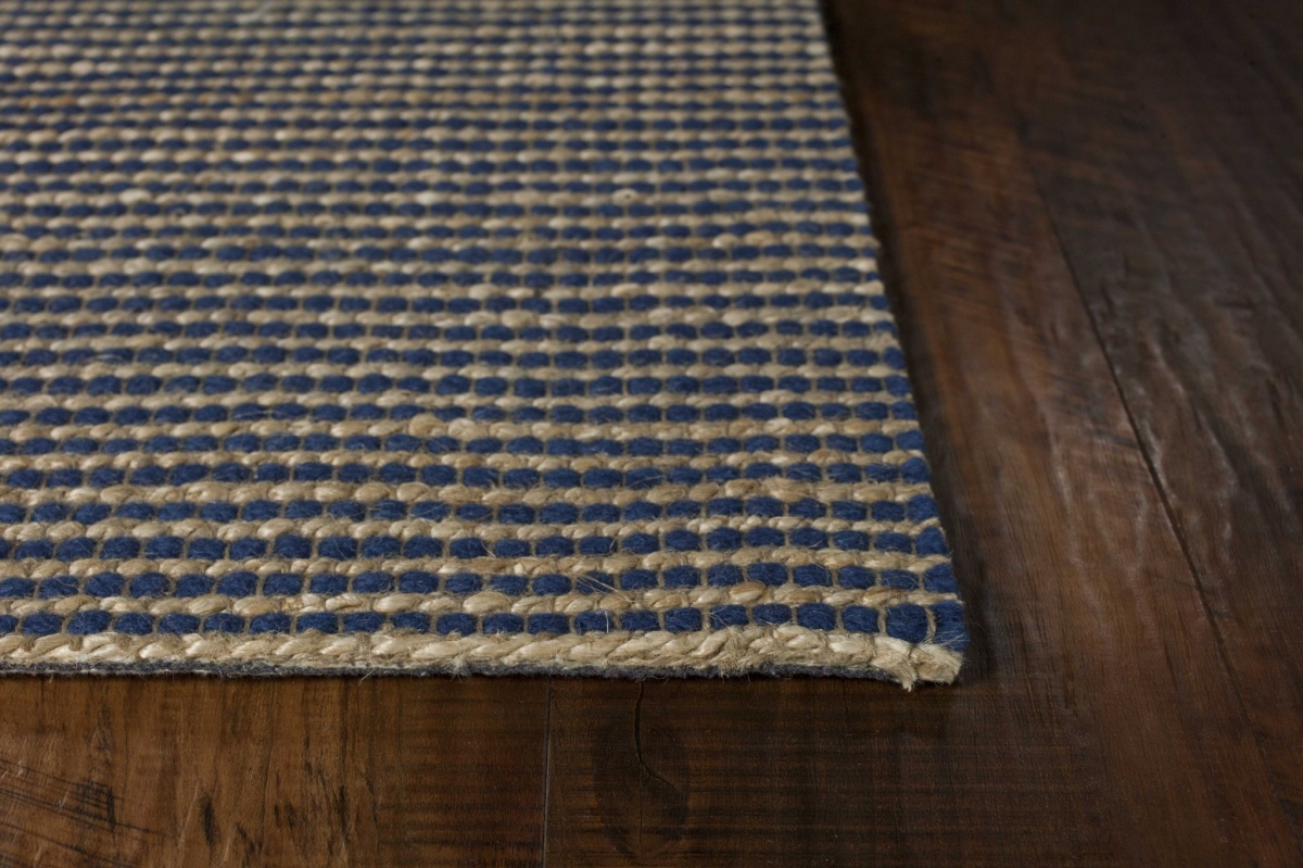 78 x 114 in. Blue Wool or Jute Rug