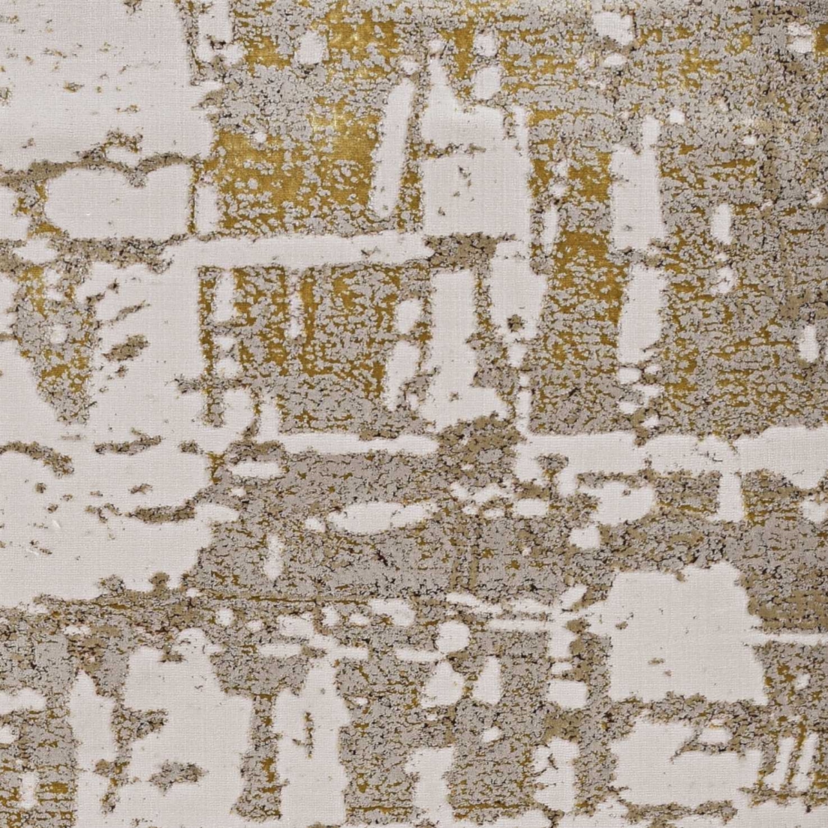 Luna Transitional Rug - Ivory/Gold - 63 x 91 in. - Soft Polyester Blend