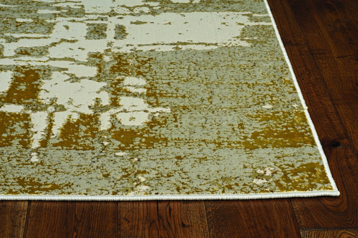 39 x 59 in. Ivory or Gold Polypropylene or Polyester Rug