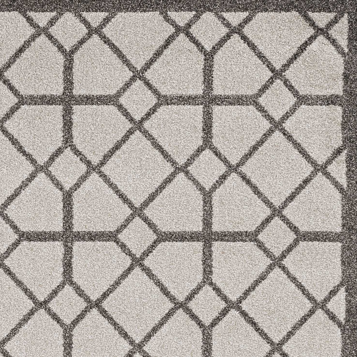 79 x 114 in. Ivory or Grey Polypropylene Rug