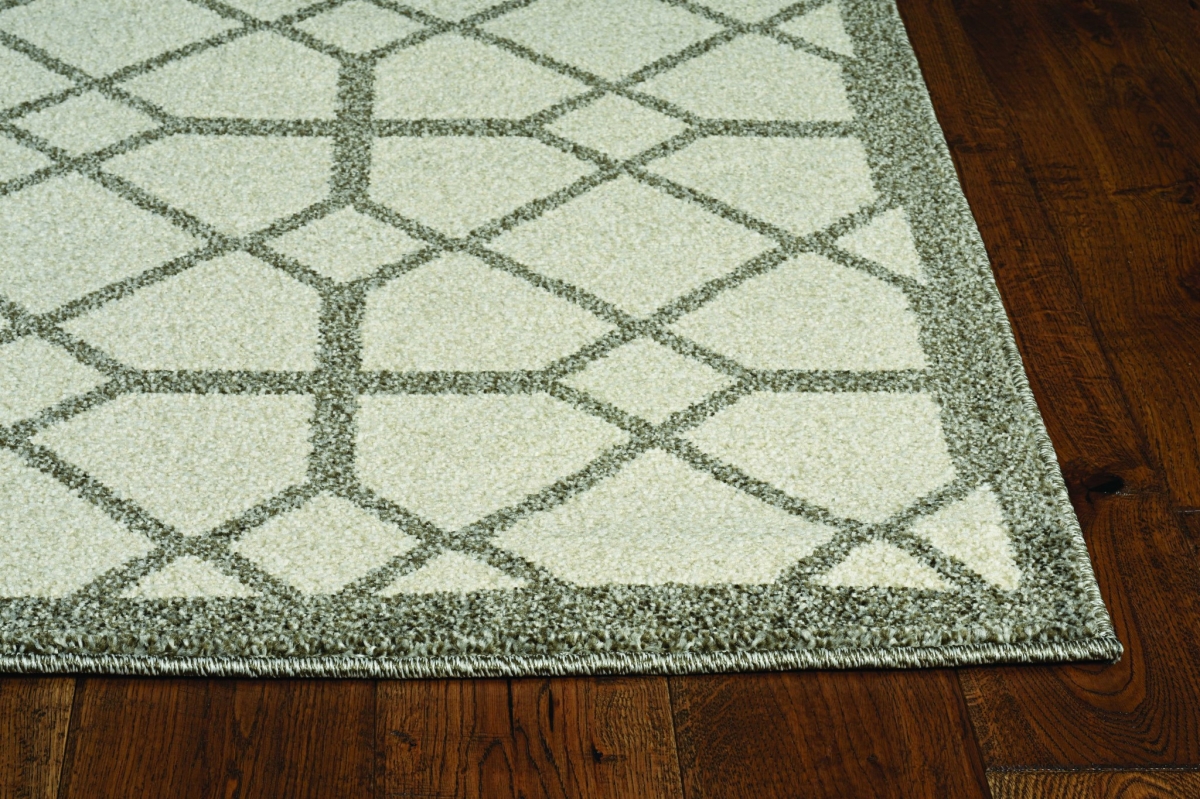 23 x 45 in. Ivory or Grey Polypropylene Rug