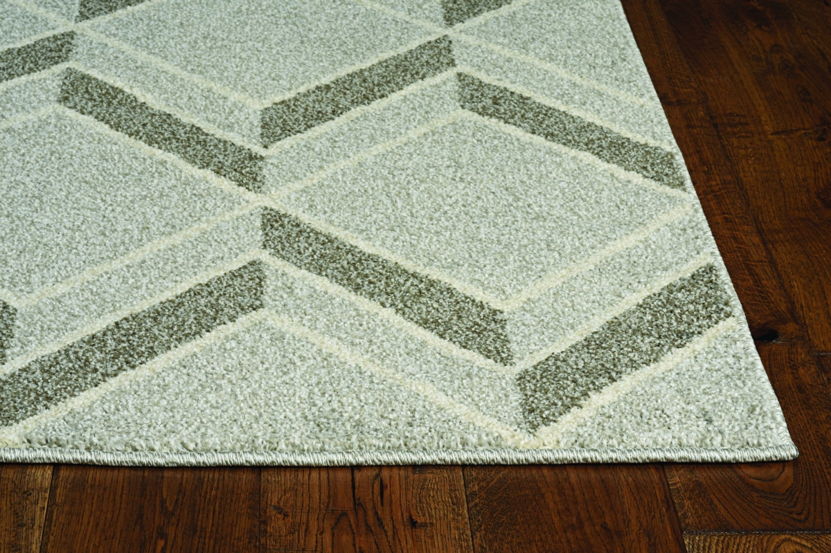 23 x 45 in. Grey Polypropylene Rug