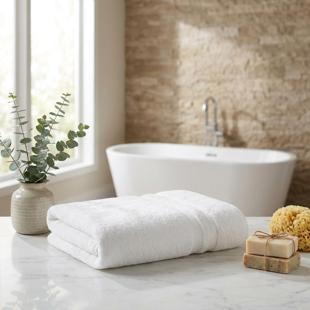756185 Beige Turkish Cotton 27 x 54 in. Bath Towel