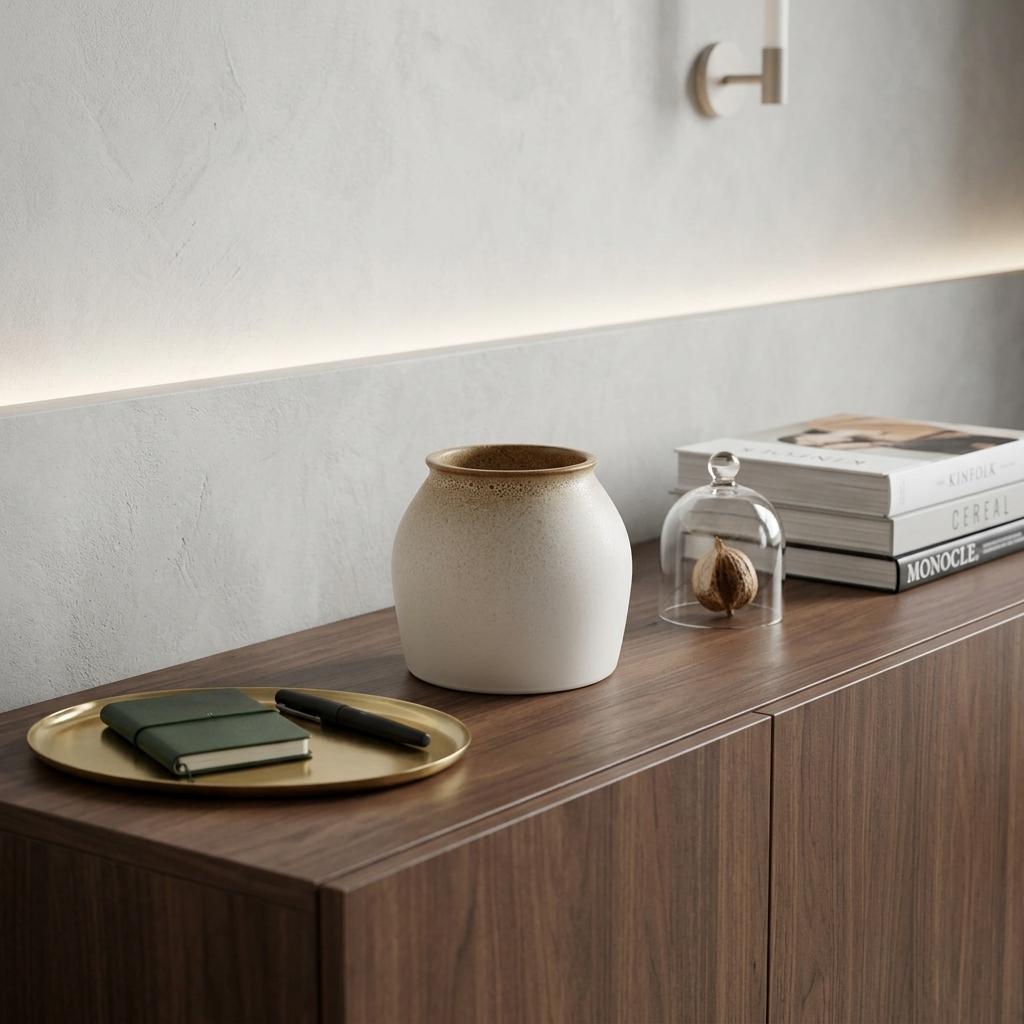 755416 6 in. Cream Ceramic Cylinder Table Vase