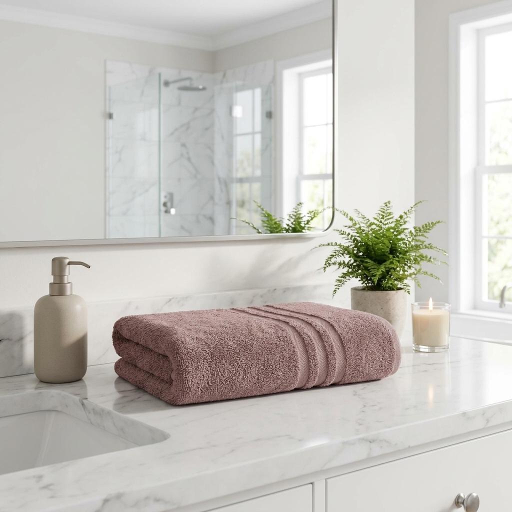 756186 Light Brown Turkish Cotton 27 x 54 in. Bath Towel