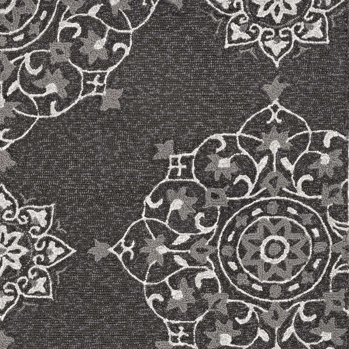 374703 39 x 63 in. Charcoal Polypropylene Rug