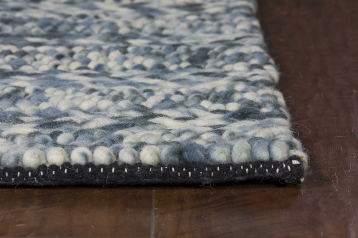 374500 39 x 63 in. Blue Wool Rug