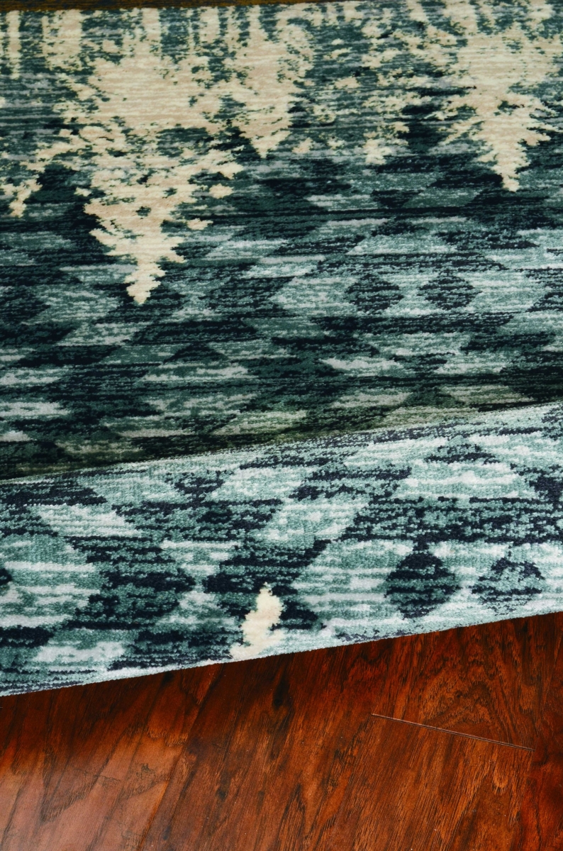 63 x 91 in. Slate Blue Polypropylene Rug