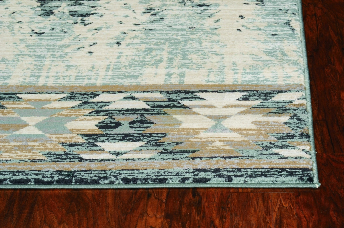 39 x 63 in. Slate Blue Polypropylene Rug