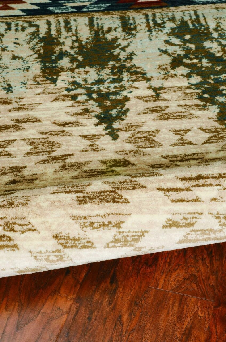 94 x 118 in. Polypropylene Rectangle Machine-Woven Rug, Ivory