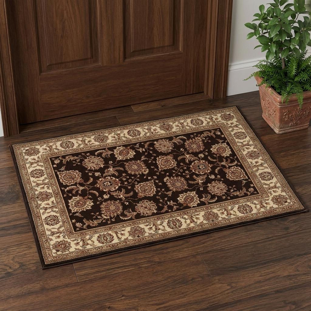 575318 2 x 3 ft. Brown & Ivory Oriental Area Rug