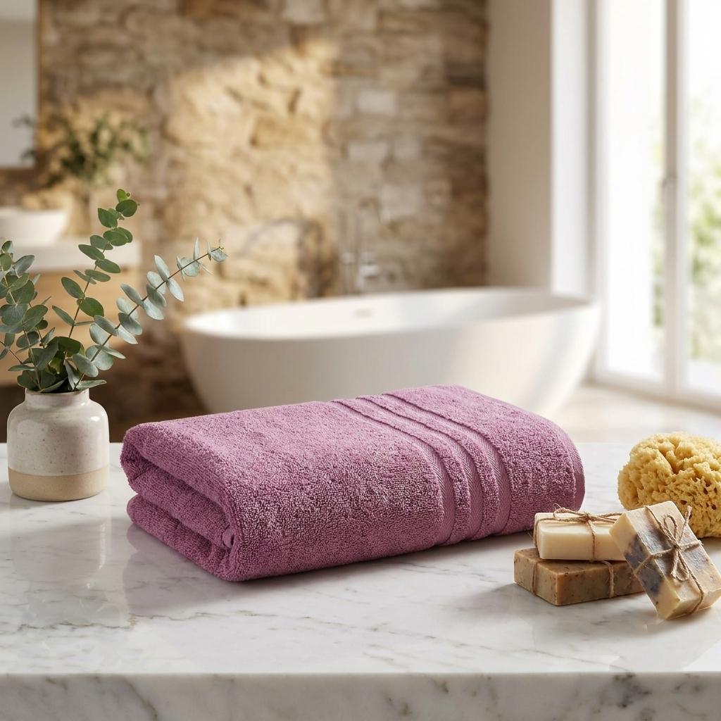 756187 Pink Turkish Cotton 27 x 54 in. Bath Towel