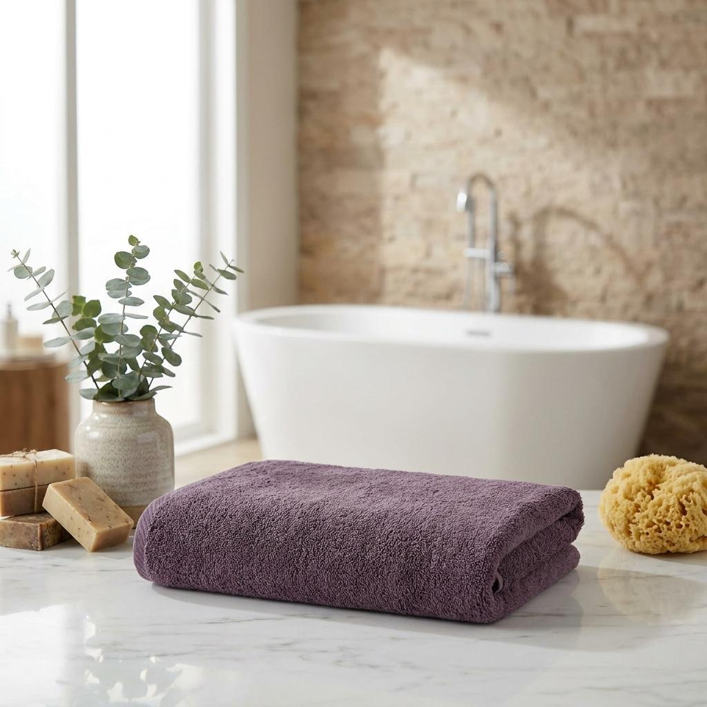 756178 Plum Turkish Cotton 27 x 54 in. Bath Towel