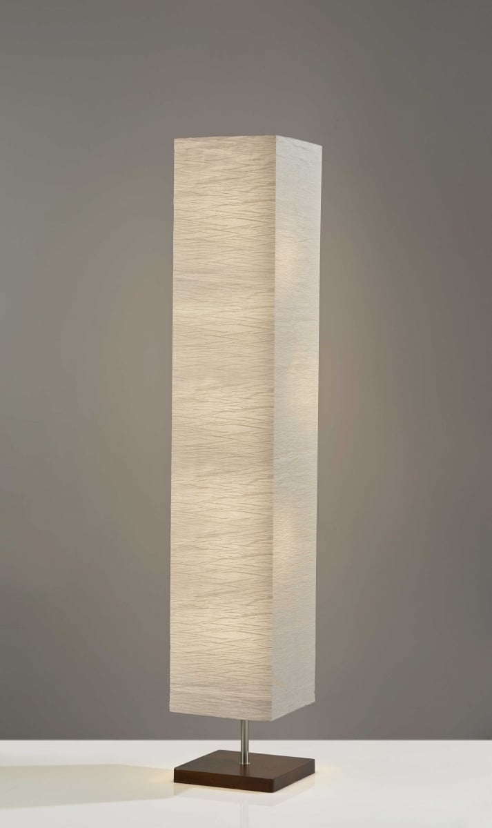 10 x 10 x 57.25 in. Walnut Wood Metal Floorchiere