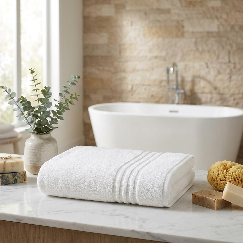 756002 Beige Turkish Cotton 35 x 66 in. Bath Sheet