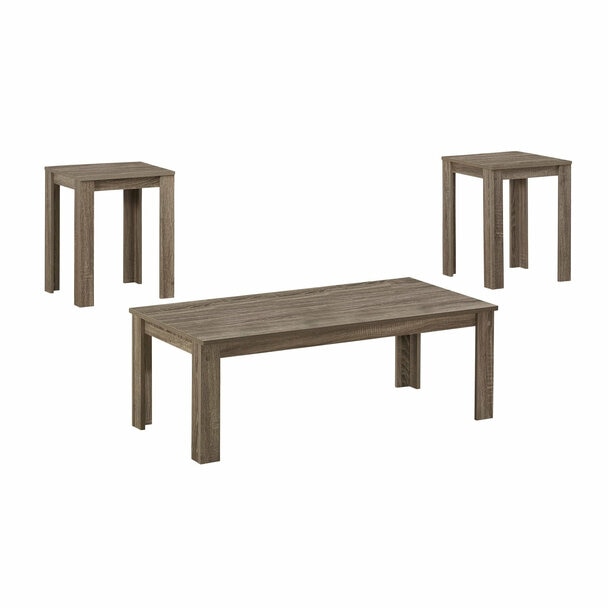 Dark Taupe Table Set - 3 Piece