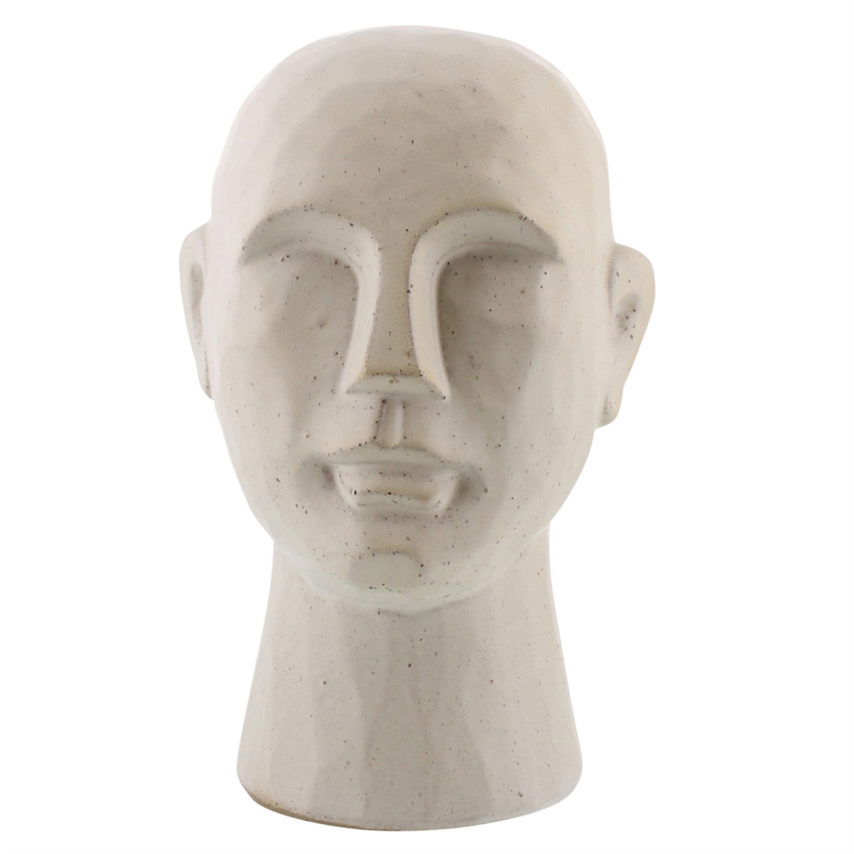 HomeRoots 11" Matte White Ceramic Bust Decorative Sculpture