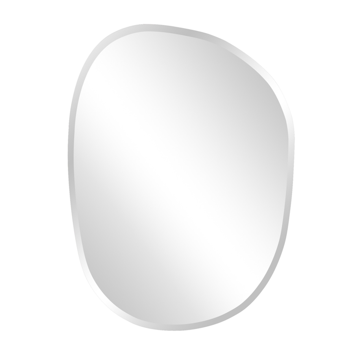 384178 Oval Asymmetrical Frameless Mirror