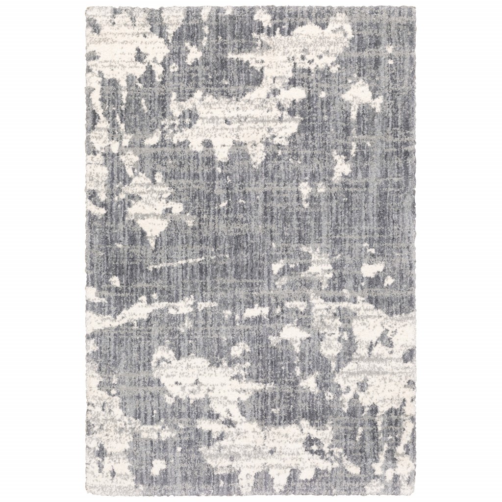 5 x 8 ft. Grey & Ivory Grey Matter Area Rug - Grey - 5 x 8 ft.