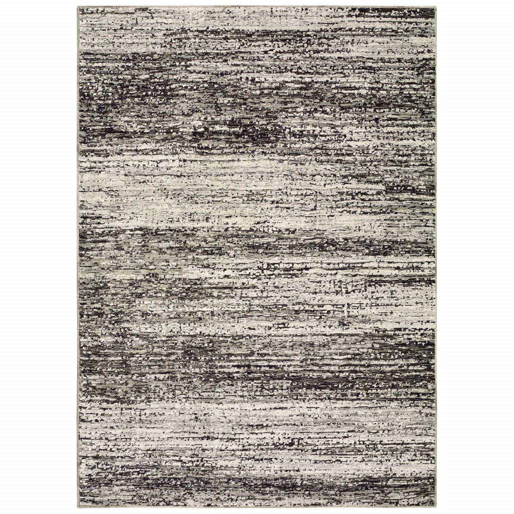 9 x 12 ft. Ash & Slate Abstract Area Rug