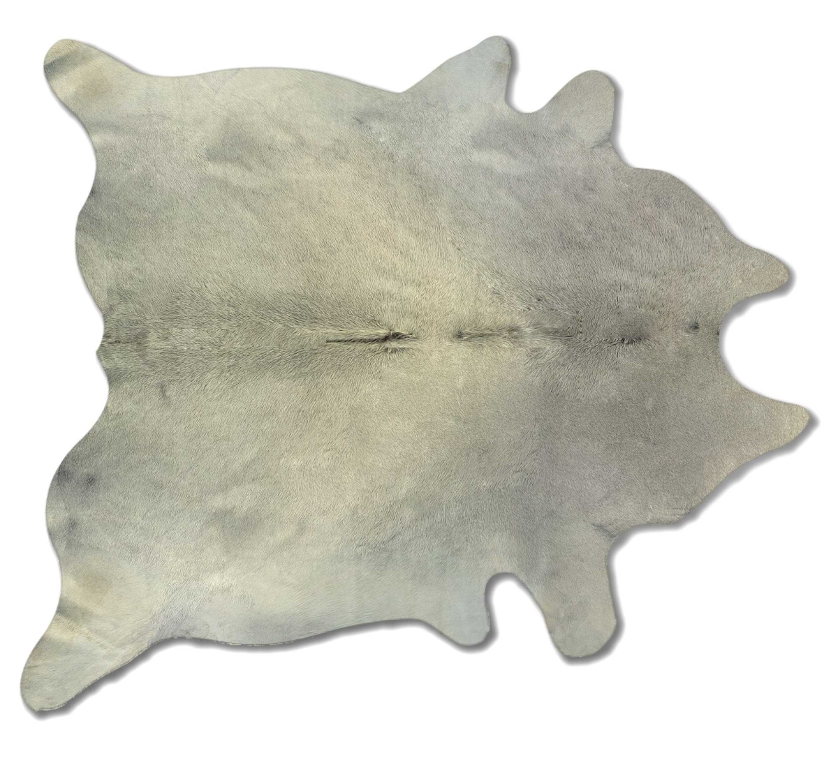 0.25 x 6 x 7 in. Kobe Exotic Cowhide Rug  Natural & Light Grey