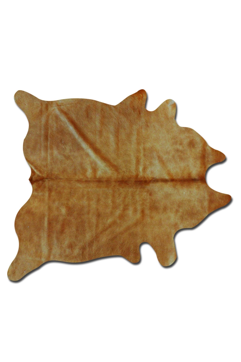 293170 0.25 x 6 x 7 in. Geneva Cowhide Rug  Tan