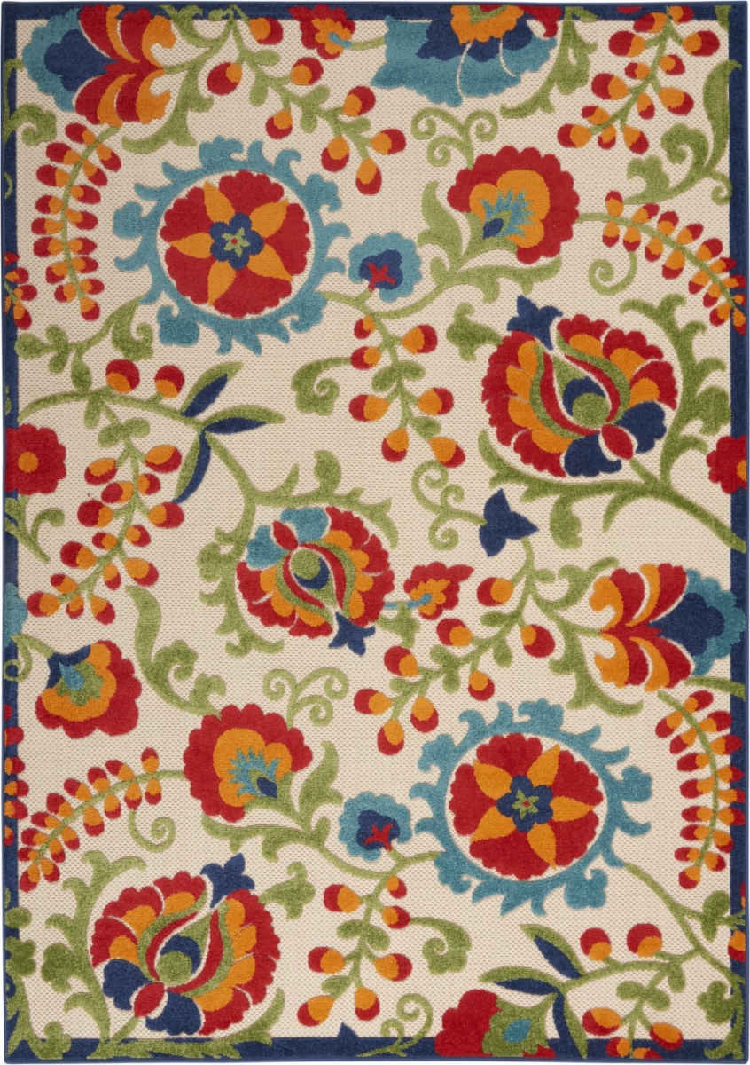 5 x 8 ft. Multi Color Mediterra Indoor & Outdoor Area Rug