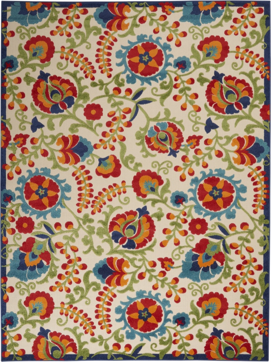 7 x 10 ft. Multi Color Mediterra Indoor & Outdoor Area Rug