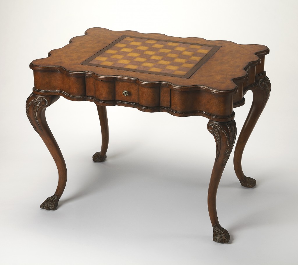 Picture of Homeroots Living Room 389900 Traditional Game Table, Medium Brown
