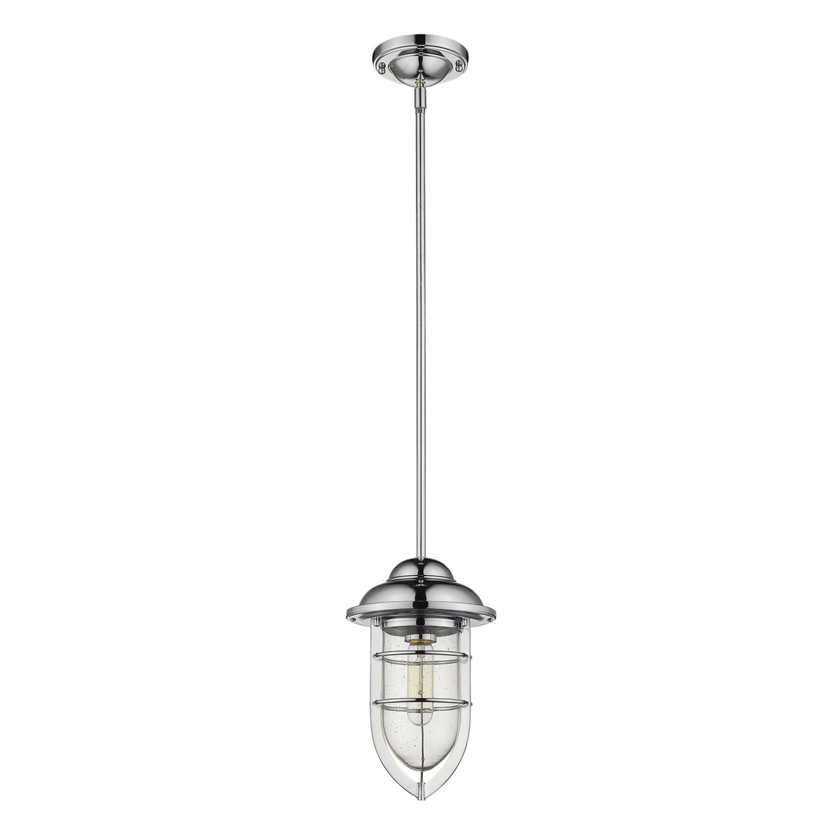 397958 12 x 7.5 x 7.5 in. Dylan 1-Light Chrome Convertible Mini-Pendant