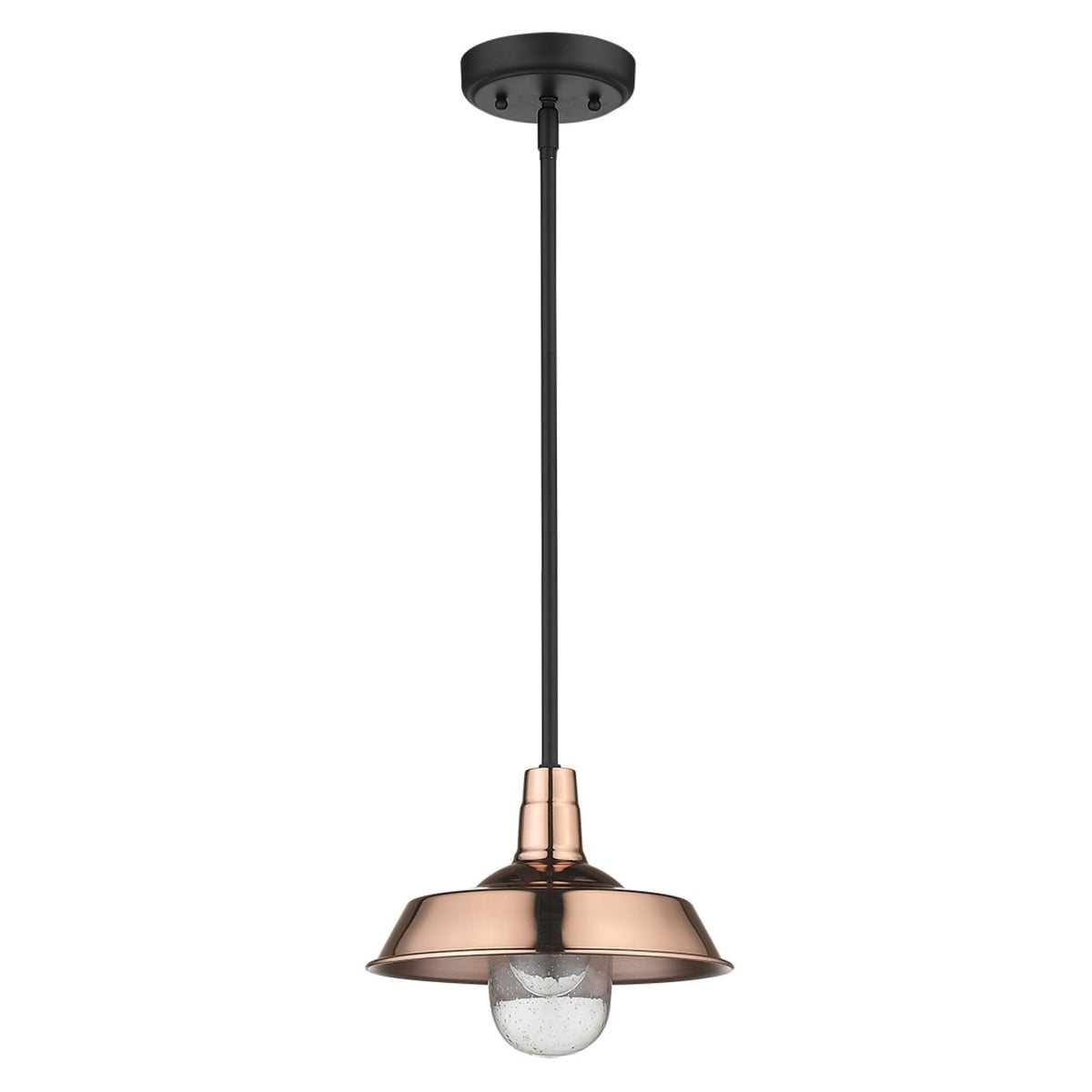 8 x 10.25 x 10.25 in. Burry 1-Light Copper Convertible Pendant