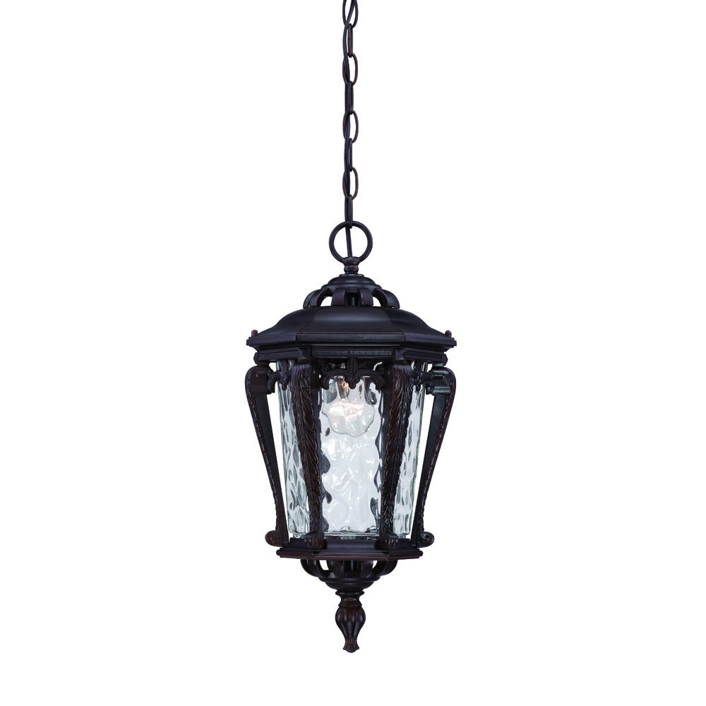 Picture of HomeRoots 397977 19 x 9.5 x 9.5 in. Stratford 1-Light Architectural Bronze Hanging Light