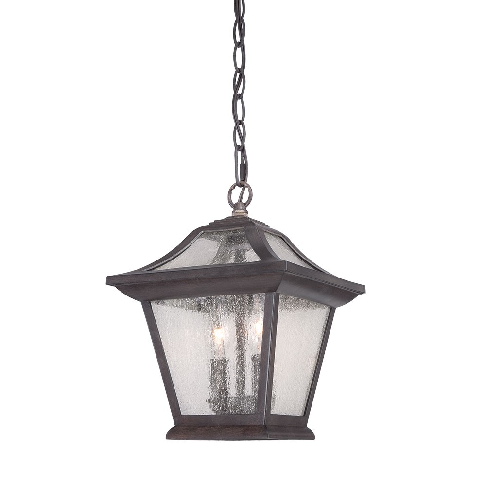 Picture of HomeRoots 397979 12 x 9 x 9 in. Aiken 2-Light Black Coral Hanging Light