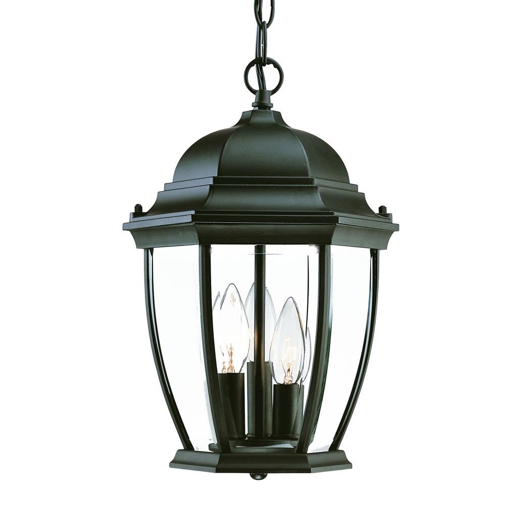 Picture of HomeRoots 397997 14.75 x 9.5 x 9.5 in. Wexford 3-Light Matte Black Hanging Light