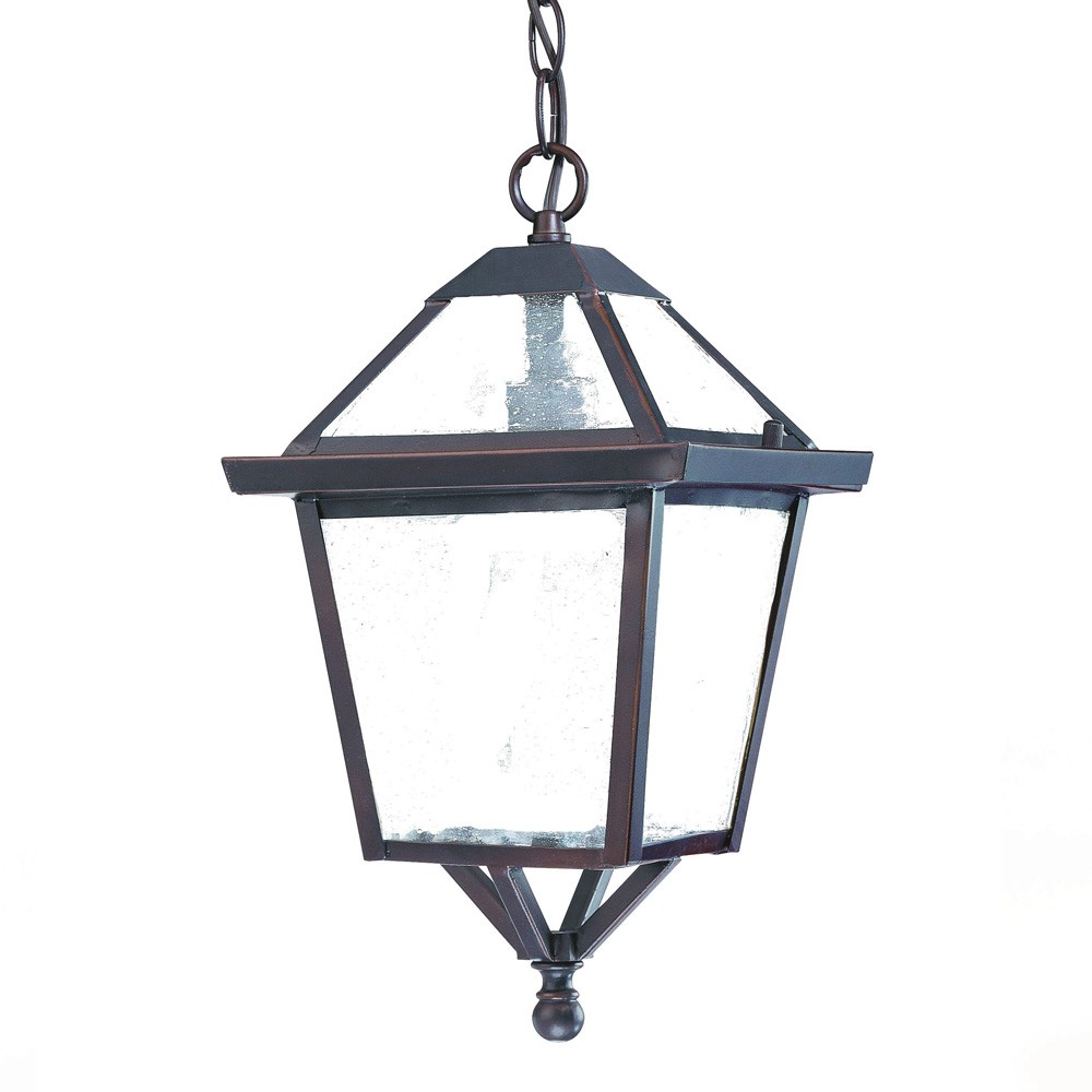 Picture of HomeRoots 398017 14 x 7.75 x 7.75 in. Bay Street 1-Light Architectural Bronze Hanging Light