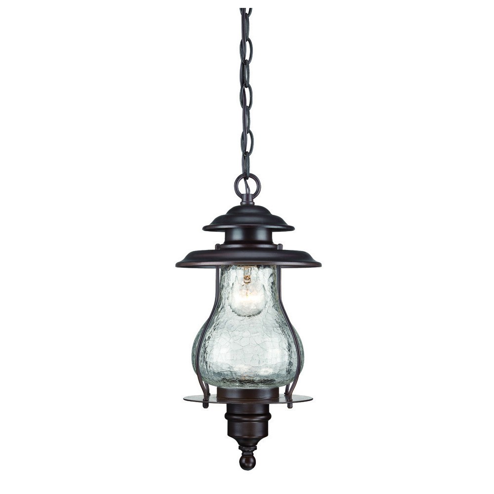 Picture of HomeRoots 398024 16.5 x 8 x 8 in. Blue Ridge 1-Light Architectural Bronze Hanging Light