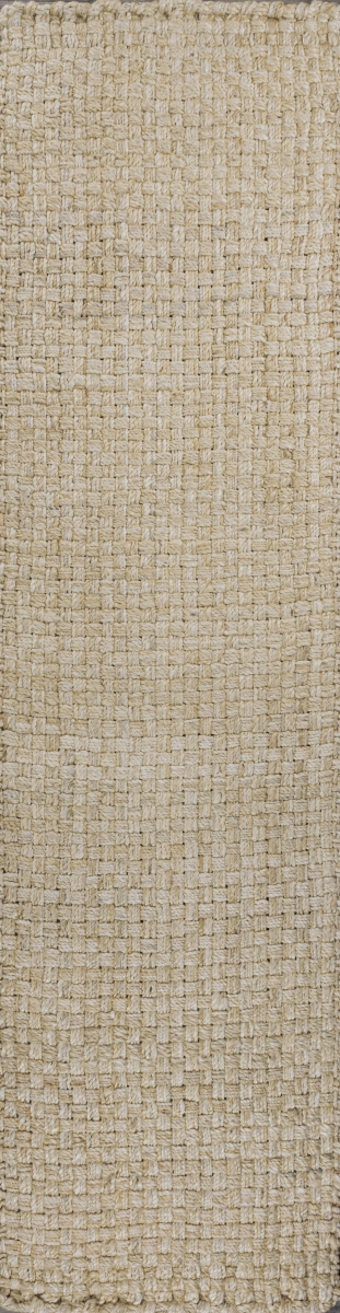684899 8 ft. Natural & Ivory Jute Handmade Runner Rug